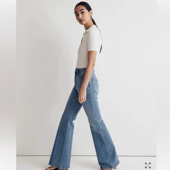 Madewell The Perfect Vintage Flare Jean Womens Light Denim Wash Size 25 Pants - Picture 1 of 8